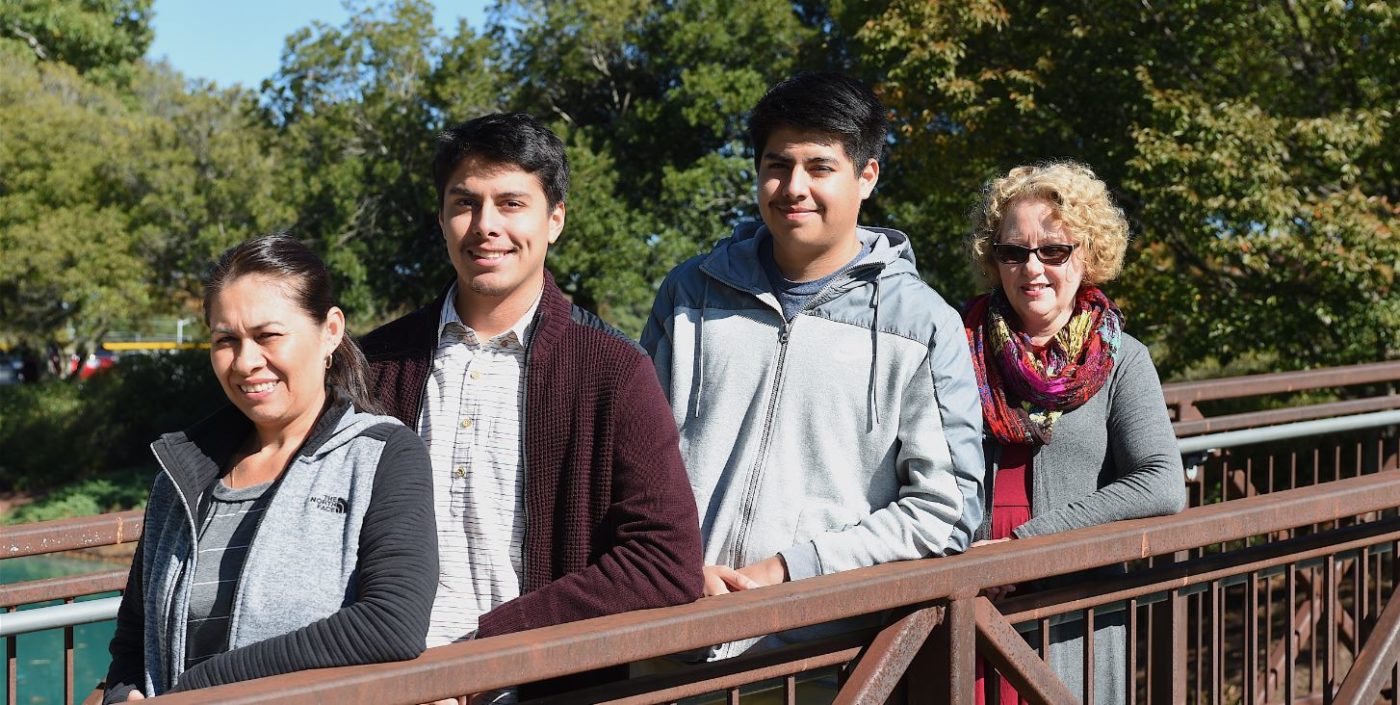 Arevalo Family and Kreiser on Bridge