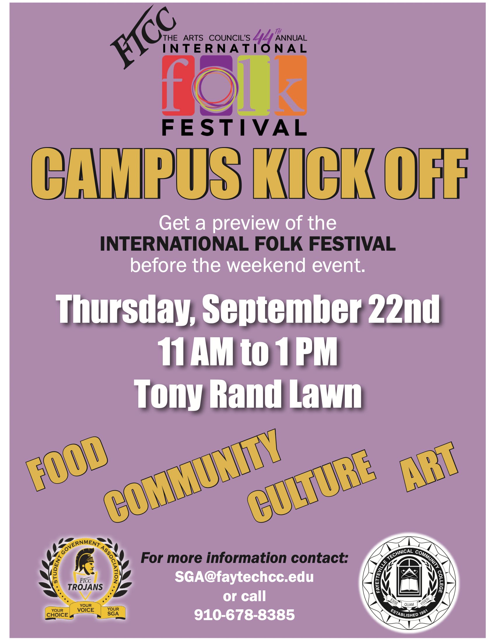 Folk Festival Event - Fayetteville Technical Community College