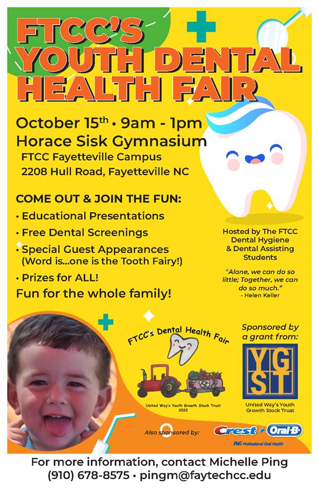 Youth Dental Health Fair Fayetteville Technical Community College