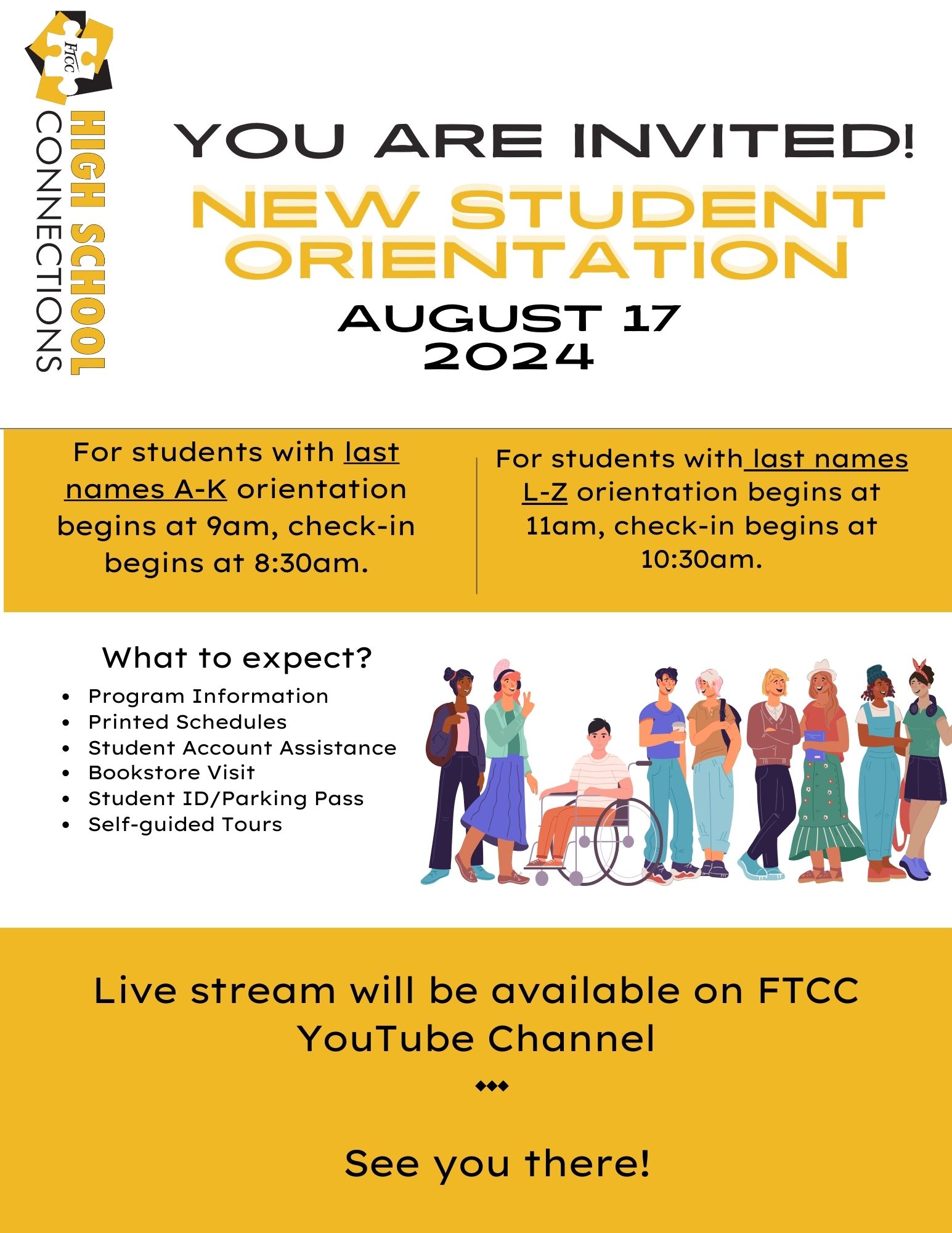 HSC New Student Orientation set for Aug. 17