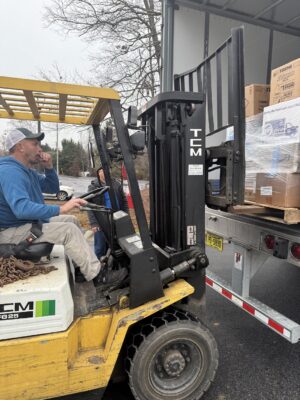 02 Donated Supplies Are Unloaded At Brcc