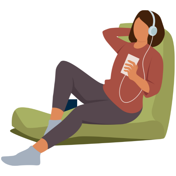 Person Relaxing Clipart