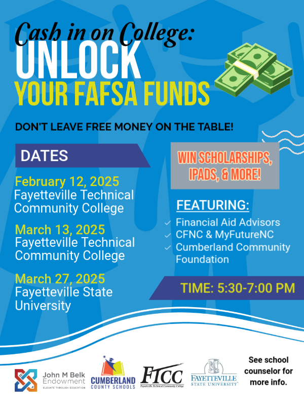 Cash In On College Unlock Your Fafsa Funds Flyer