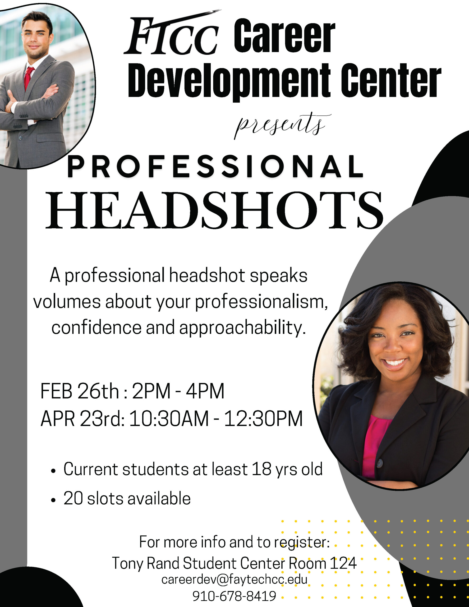 Professional Headshots Flyer