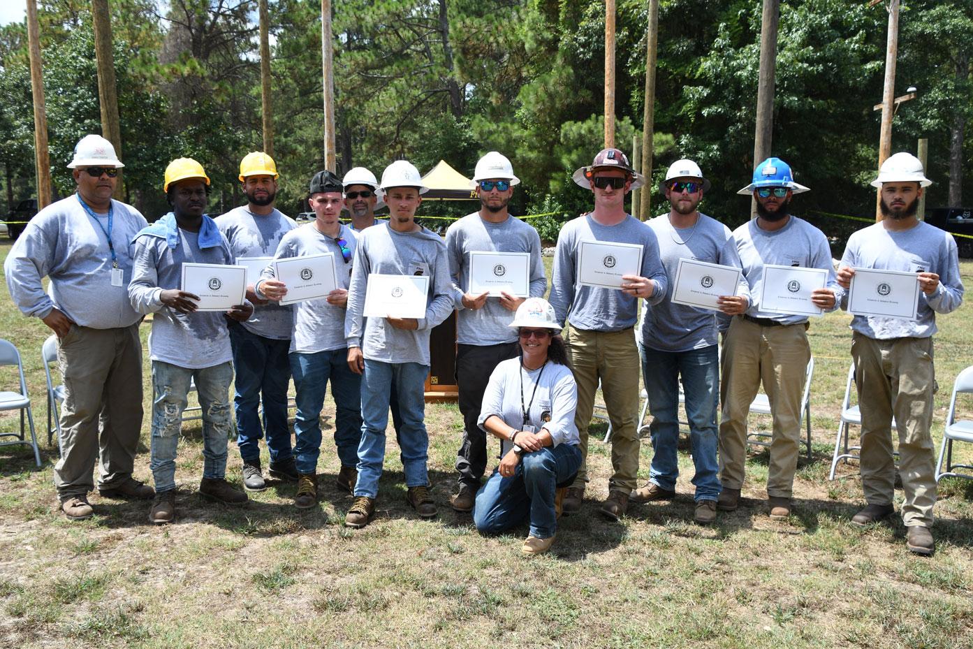 Electric Lineworker Graduation July 2024